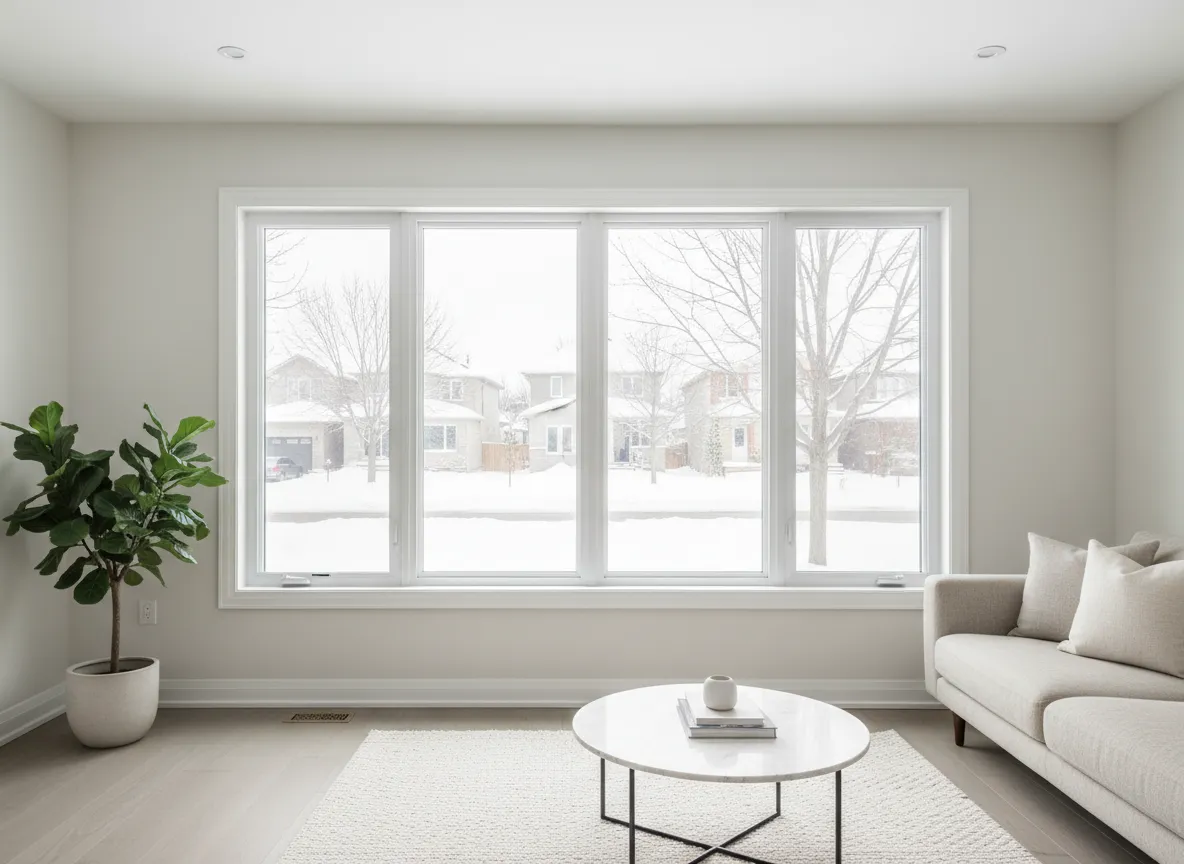New vinyl windows installed in an Ontario home